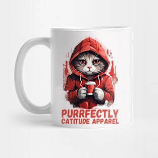 Puurfectly Catitude Apparel Cute Cat Lover Gift Design Mug